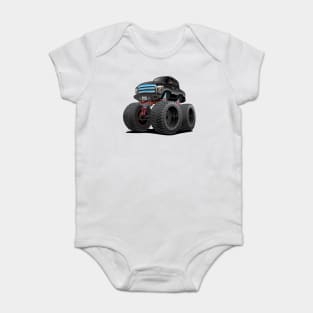 Monster Pickup Truck Cartoon Baby Bodysuit